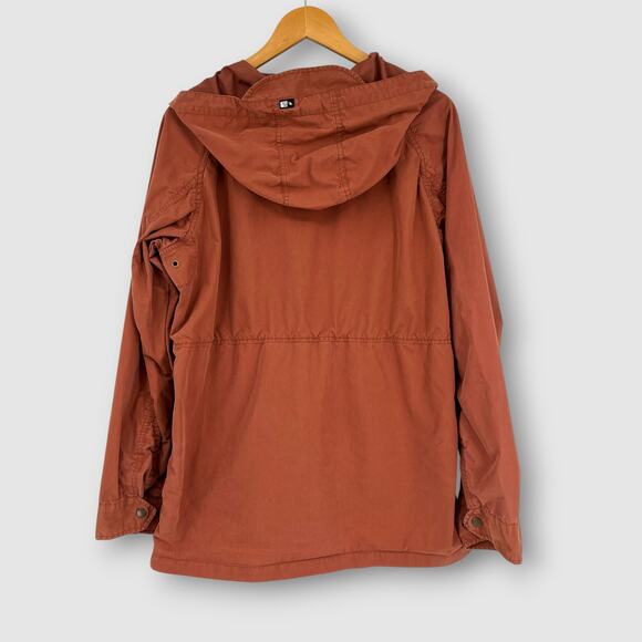 Rip Curl Burnt Orange Hooded Utility Jacket Slim Fit Size Medium - Picture 2 of 6
